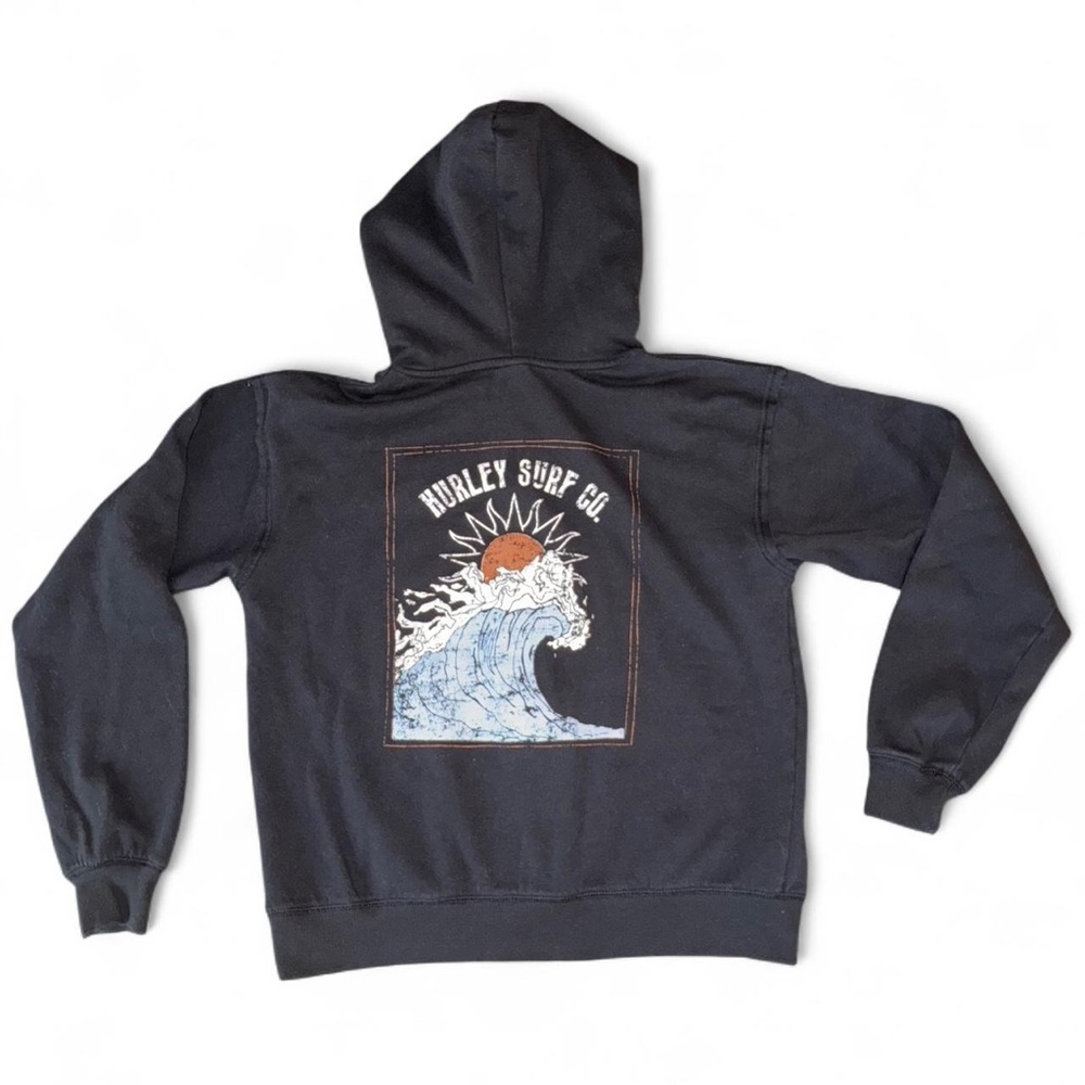 Hurley Women's Hoodie - Black/Multi - M – Hurley Surf Co. Black Graphic Printed
